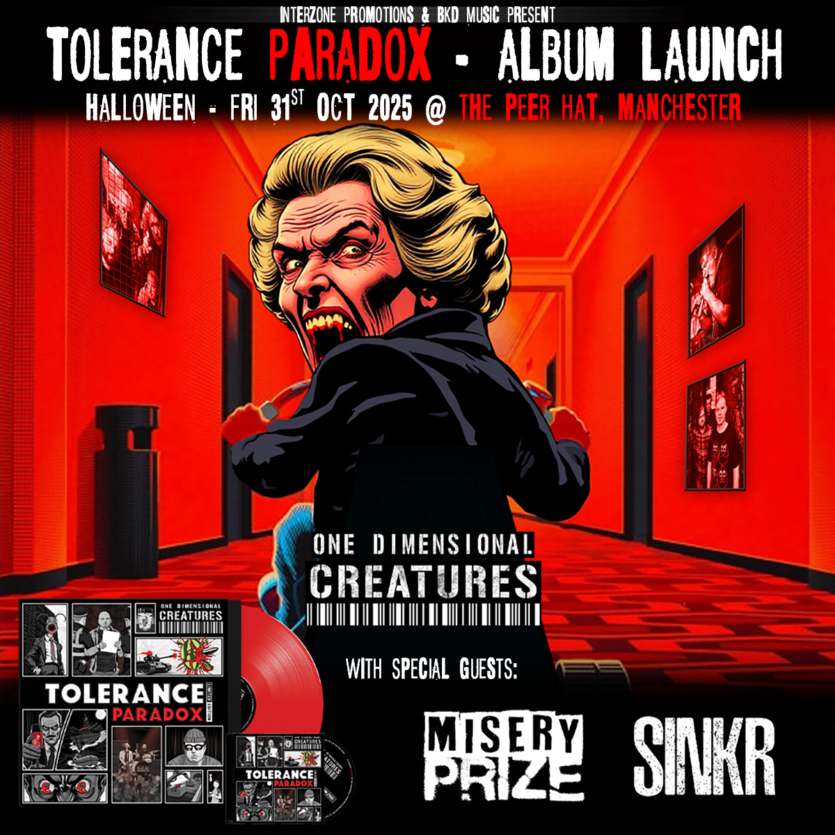 Tolerance Paradox by One Dimensional Creatures halloween debut album launch party at The Peer hat in Manchester